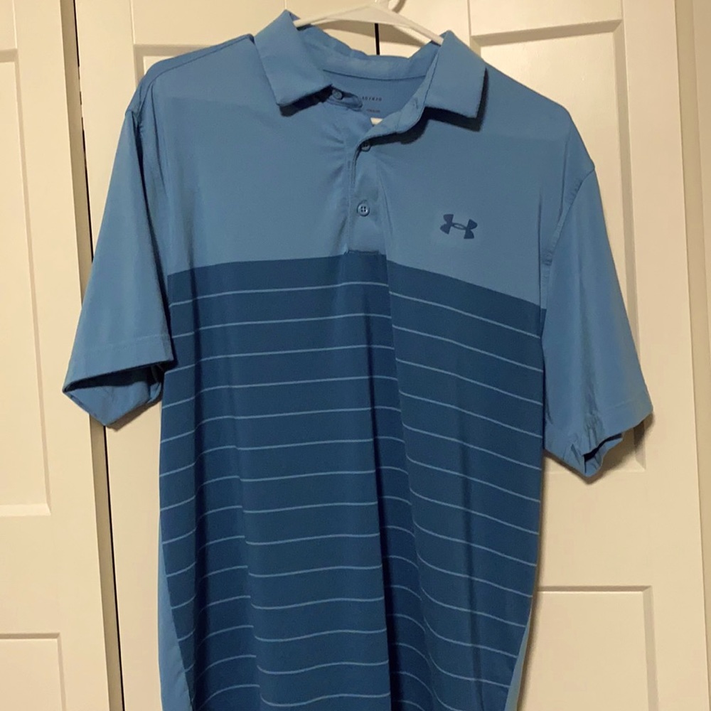 Under Armour Mens L loose fit Heat Gear Polo